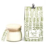 Sójová Sviečka s Dreveným Uzáverom - Rebarbora