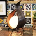 Prírodná Kokosová Lampa - Čokoláda – Obrázok 2