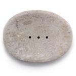 Klasická Oválna Mydelnička z Krémového Mramoru – Obrázok 2