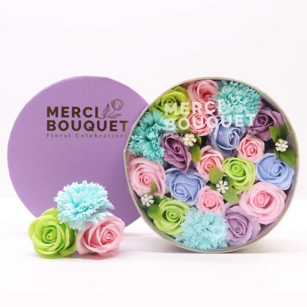 Okrúhly Box - Narodenie Bábätka - Modrý