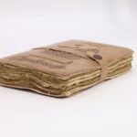 Kožený Matový Zápisník s Okrajom - Svetlohnedý - 20 x 15 x 3 cm – Obrázok 3