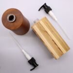 Prírodný Teakový Dávkovač na Mydlo - Štvorcový – Obrázok 10