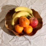 Hladká Okrúhla Miska na Ovocie z Teakového Dreva - 28 x 28 x 5,5 cm – Obrázok 3