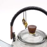 Sklenený Čajník - Antracitový - S Parným Systémom - 1000ml – Obrázok 3