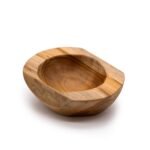 Stredná Miska z Teakového Dreva v Prírodnom Tvare - 20x7cm – Obrázok 4