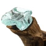 Roztavené Sklo na Dreve - Svietnik na 3 Sviečky 25x30x15 cm – Obrázok 8