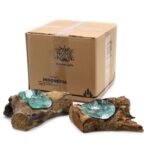 Roztavené Sklo na Dreve - Svietnik – Obrázok 8