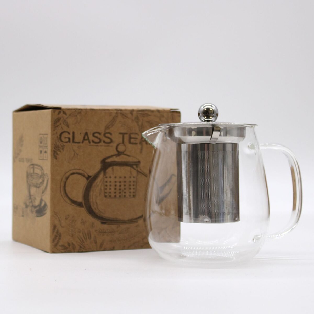 Glass Infuser Teapot - Contemporary - 550ml – Obrázok 1