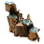 Roztavené Sklo na Dreve - Svietnik – Obrázok 2