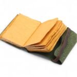 Kožené Zápisníky s Hrubým Okrajom - Vzor Zeleného Bludiska - 13 x 10 cm – Obrázok 2